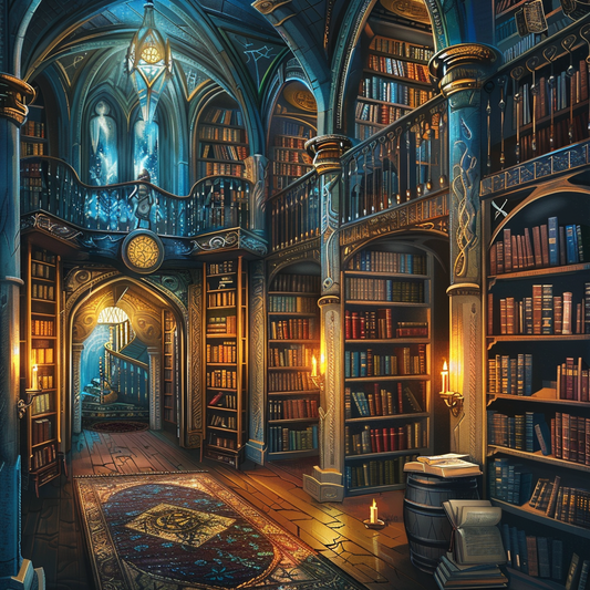 BibliothèQue Fantastique - Peinture Au Diamant