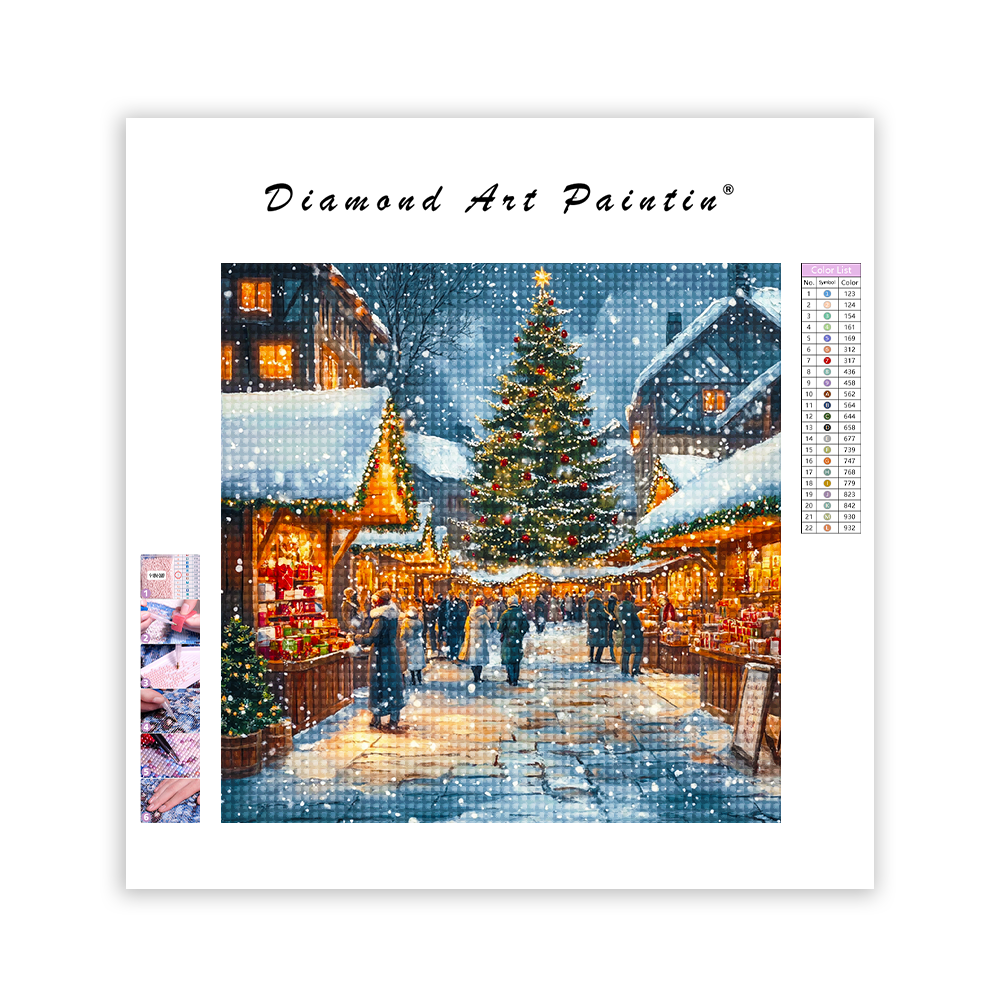 Marché De NoëL - Peinture Diamant