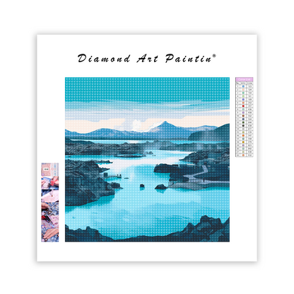 Lagon Bleu - Peinture Au Diamant