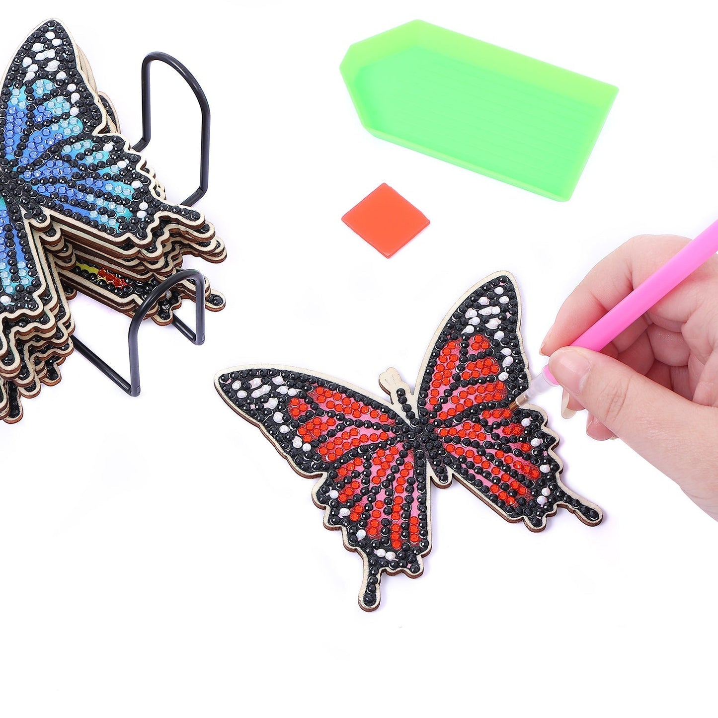 Diy Papillon D - Dessous De Verre En Diamant