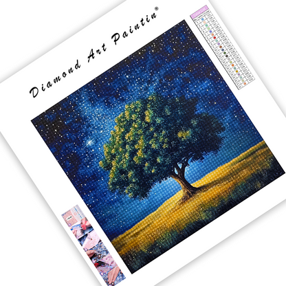 Arbre Debout Seul - Peinture Au Diamant