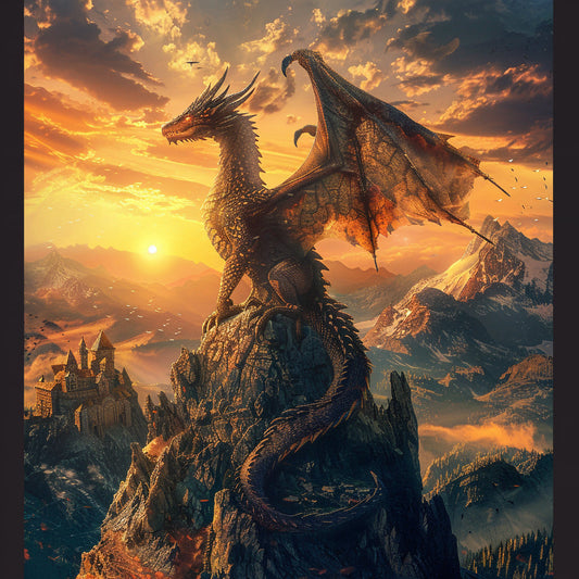 Dragon Du CréPuscule - Peinture Au Diamant