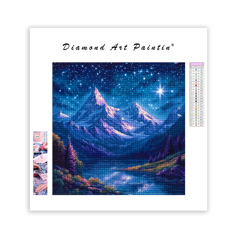 ChaîNe De Montagnes - Peinture Au Diamant