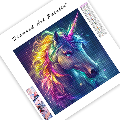 Licorne Majestueuse - Peinture Au Diamant