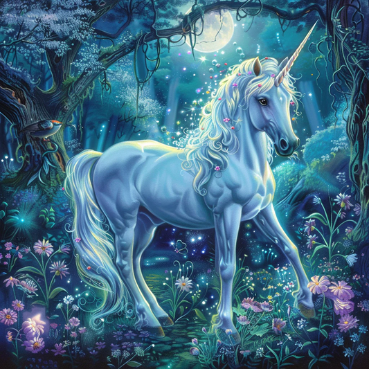 Licorne Magique - Peinture Au Diamant