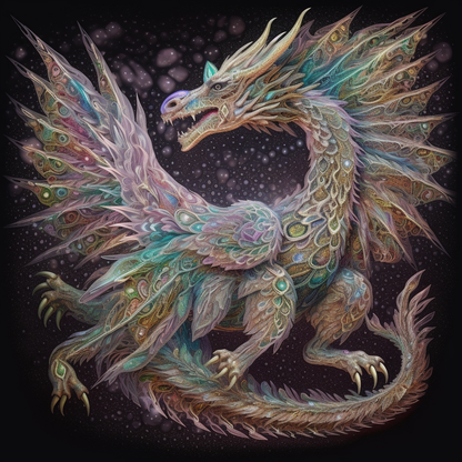 Wyvern FantôMe éThéRé - Peinture Au Diamant