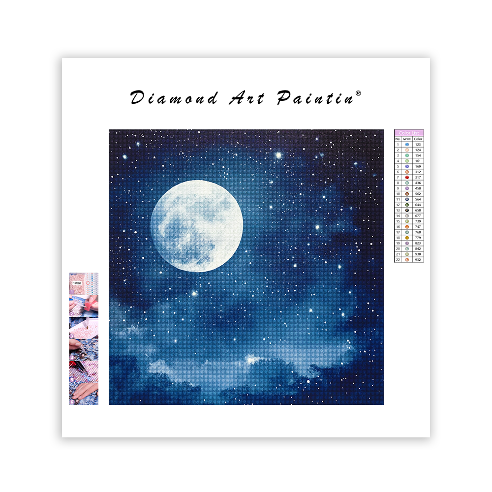 Ciel Nocturne - Peinture Au Diamant