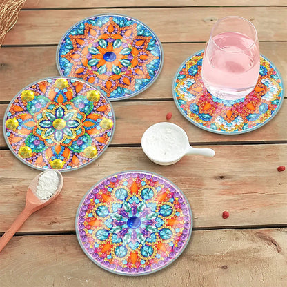 BoîTier éTanche Bricolage Mandala Classique Un Ensemble De DéCoration Cadeau - Dessous De Verre En Diamant