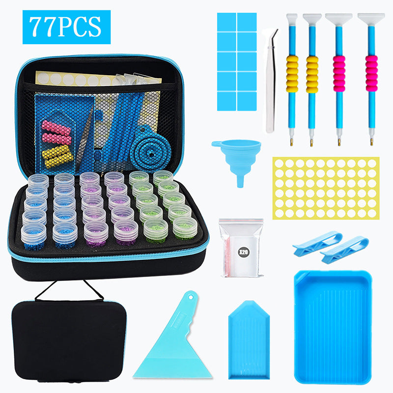 Kit De Peinture Diamant, 60 Bouteilles, Sac à Main, Ensemble De Stylos à Points Multifonctionnels