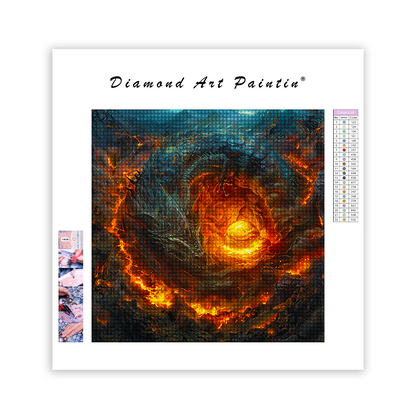 Volcan - Peinture Au Diamant