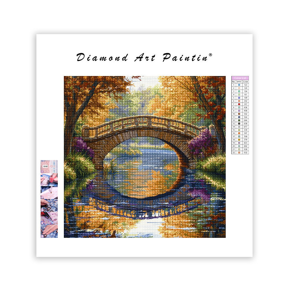 Pont De Pierre Classique - Peinture Au Diamant