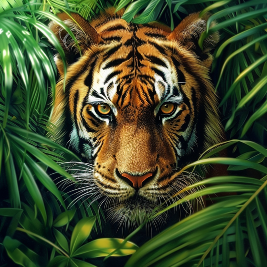 Tigre Majestueux - Peinture Au Diamant