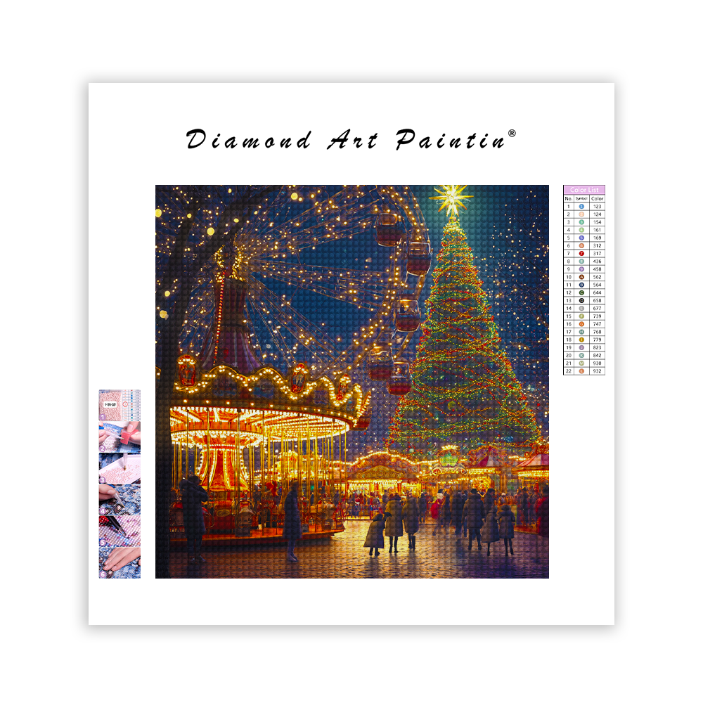 Parc d'attractions - Peinture Au Diamant