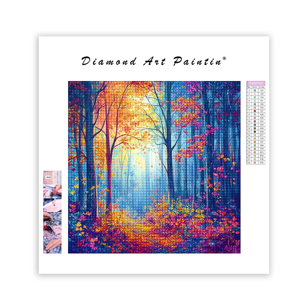 ForêT Avec éClat - Peinture Au Diamant