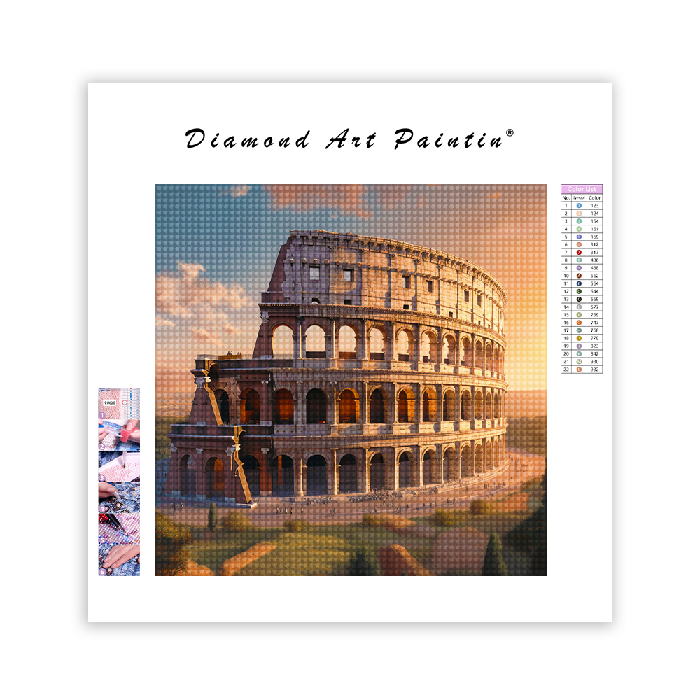 ColiséE à Rome - Peinture Au Diamant