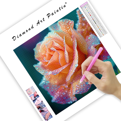 Roses Roses - Peinture Au Diamant