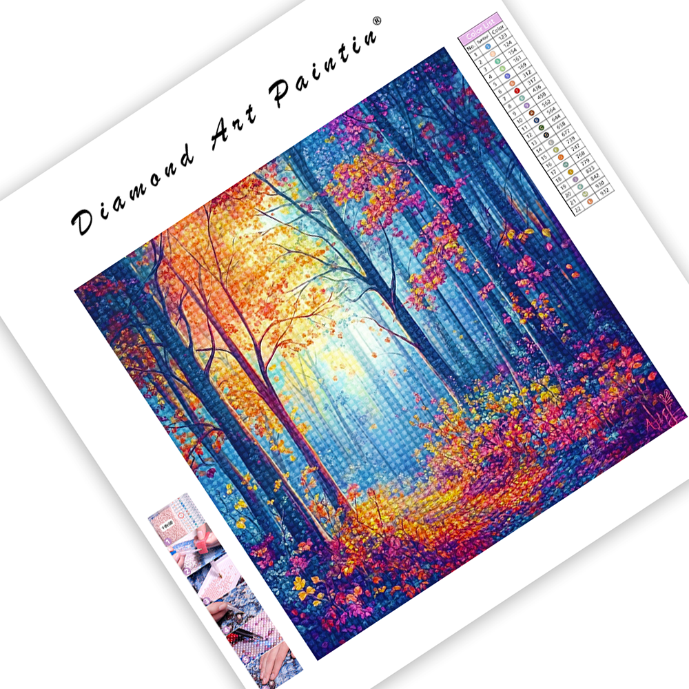 ForêT Avec éClat - Peinture Au Diamant