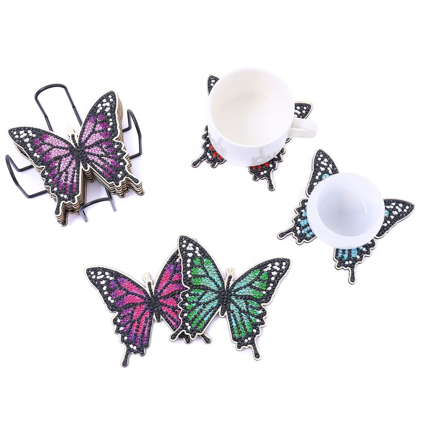 Diy Papillon D - Dessous De Verre En Diamant