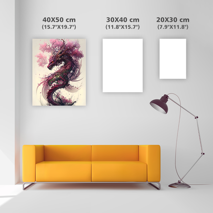 Dragon Sakura - Peinture Au Diamant