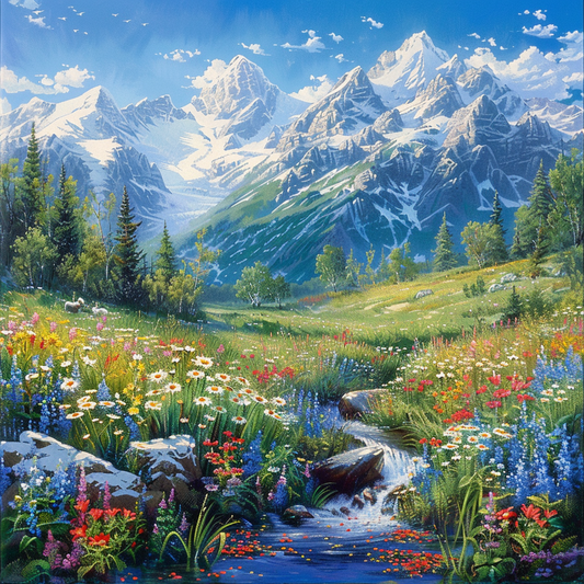 Beau Paysage - Peinture Au Diamant