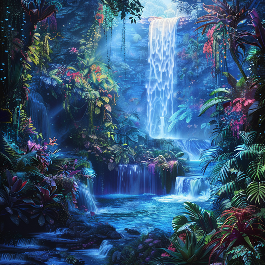 Cascade De Flottement - Peinture Au Diamant