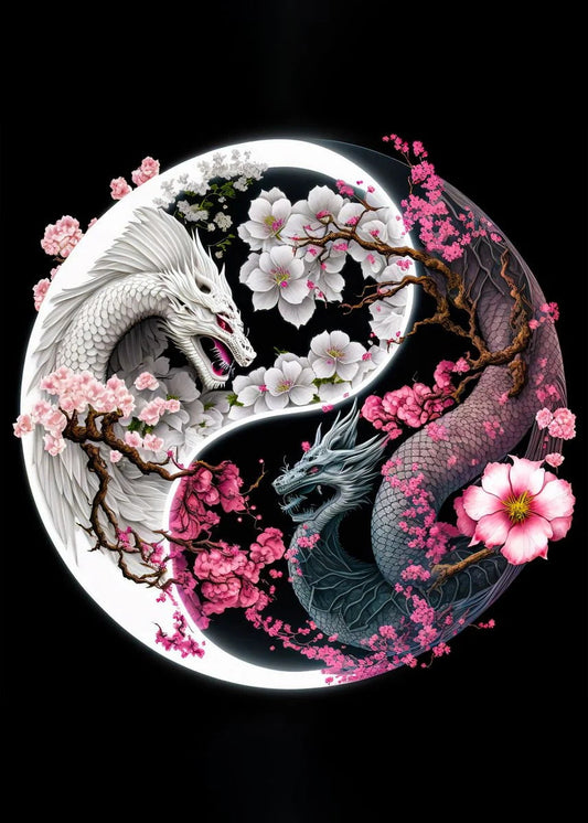 Dragon Yin Yang - Peinture Diamant