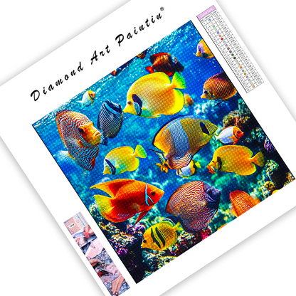 Poisson Tropical - Peinture Au Diamant