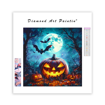 Jack Lantern Au Premier Plan - Peinture Au Diamant