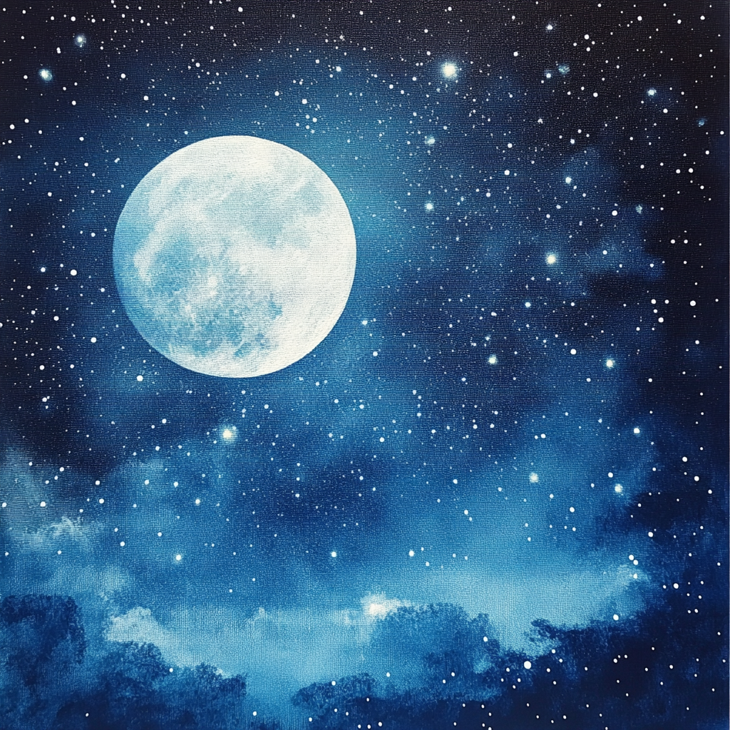 Ciel Nocturne - Peinture Au Diamant