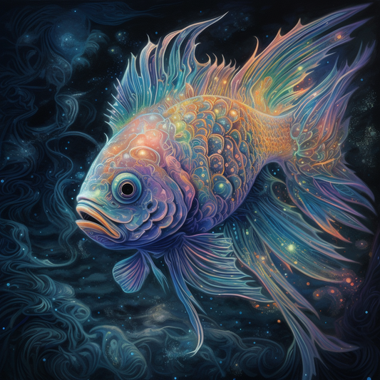 Poisson Ancien - Peinture Au Diamant