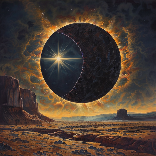 éClipse Solaire - Peinture Au Diamant